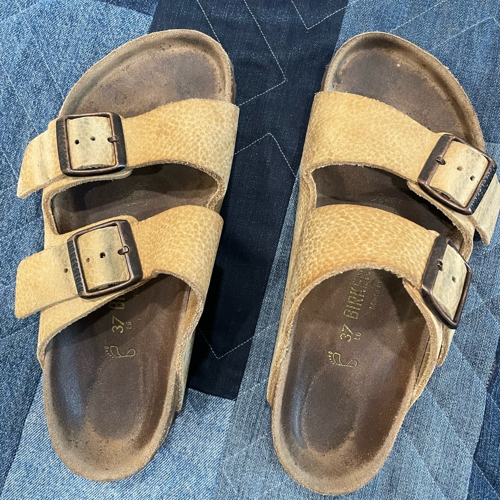 Nubuck Leather Birkenstocks (size 37)